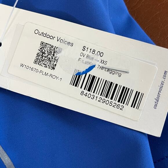 Outdoor Voices NEW Blue 7/8 Legging Size XXS - Picture 5 of 8